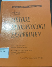Image of metode epidemiologi eksperimen